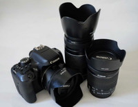 Canon t6i with three lenses in excellent condition 