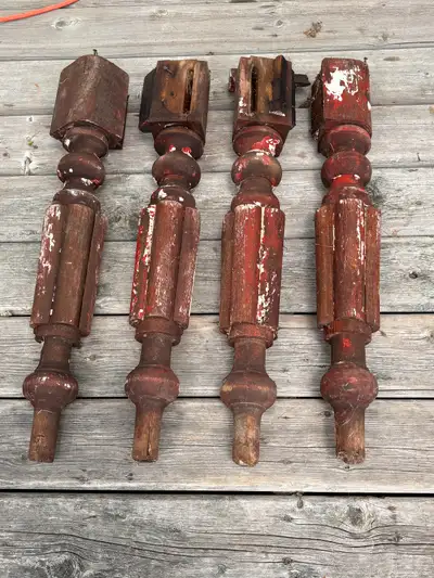 Antique Quebec Table Legs, View more