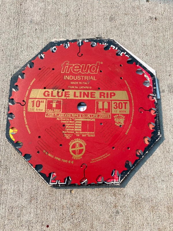 Freud LM74R010 10” 30 Tooth TCG Glue Line Ripping Saw Blade in Other in Saskatoon