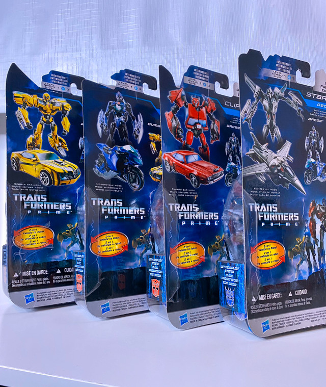 5 Transformers Prime first edition 2011 figures mosc in Toys & Games in Edmonton - Image 3