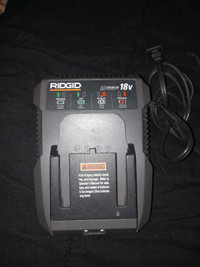 Ridgid 18 volt lithium ion battery charger 25$