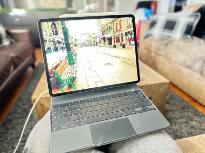 iPad Pro 12.9” 4th Gen 256GB + Apple Pencil + Magic Keyboard, View more