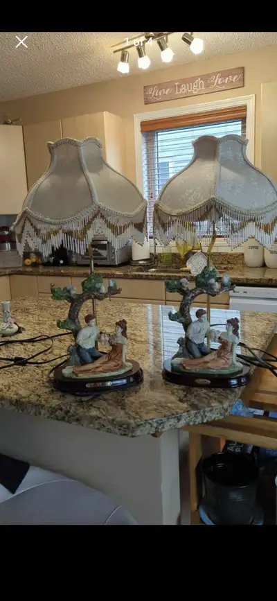2 Beautiful Vintage  Victorian Table Lamps, View more