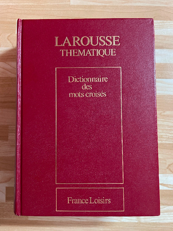 Dictionnaire des mots croisés (Classement direct et inverse) dans Manuels  à Trois-Rivières