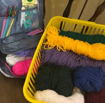  Crochet & Yarn Bundle – 20+ Hooks, Case & Tools, View more