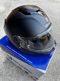 Shark Spartan GT Blank Black Helmet for sale