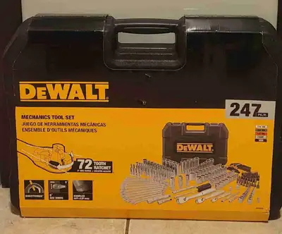 Brand new in the box , DeWalt 247 piece mechanics tool set with warranty. For more info and specs fo...