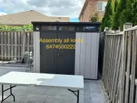 Assembly of storage shed 