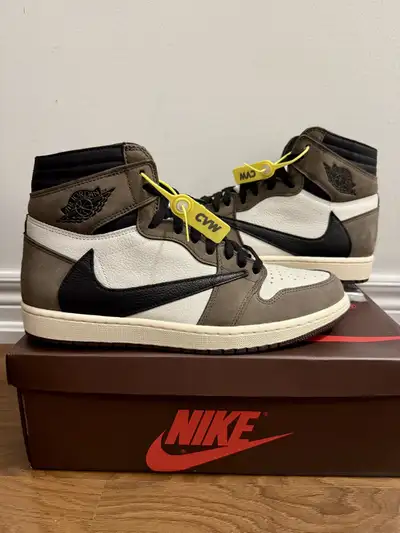 Size 10.5 CVW Nike Jordan Travis Scott 1 Retro High OG Mocha, View more