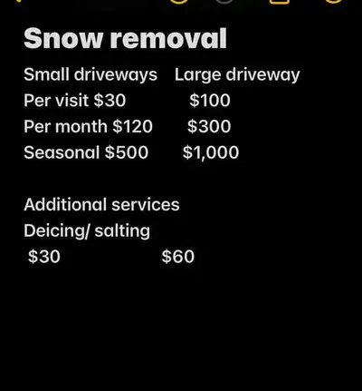 snow removal services , View more
