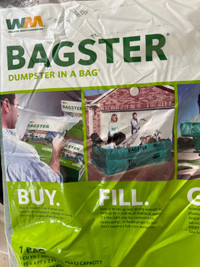  Waste management bagster dumpster in a bag