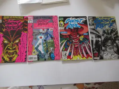 Ghost Rider - 4 comics in fine shape..Marvel  b & b, View more