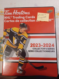 2023-24 tim hortons hockey card album complete $700. OBO