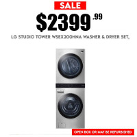 Huge Sale! LG Studio Tower WSEX200HNA Washer & Dryer Set