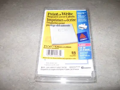 Report Cover Labels(Print/ Write/Laser or Ink Jet)New, View more