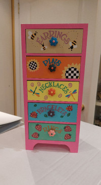 hand painted jewelry organizer