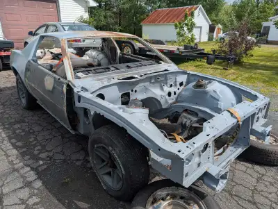 Selling my 1984 Camaro Z28 roller. Car was stripped years ago to be restored but didn't get any fart...