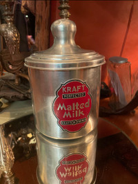 Vintage Kraft malted milk soda tin