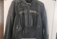 Veste cuir moto femme Harley Davidson