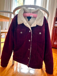 Veste bourgogne velours FOREVER 21 velvet burgundy jacket