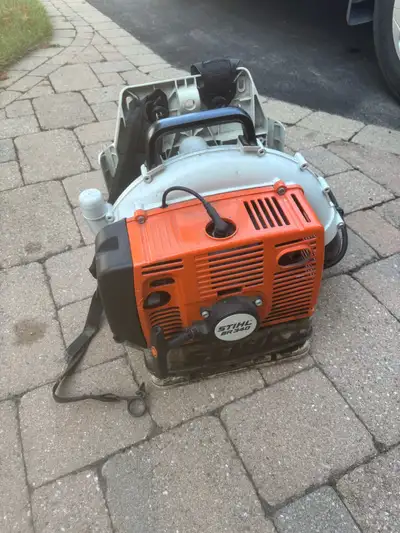 Runs great , Stihl Backpack Blower, model BR340. This powerful blower is perfect for clearing leaves...