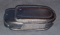 Open Top Leather Pinch Clip Case