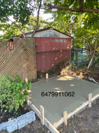 Concrete pads for hot tubs & sheds 6479911062