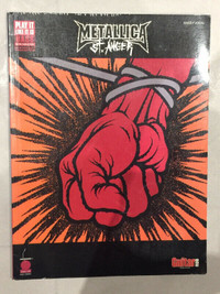 Metallica St. Anger Bass Vocal Sheet Music Book 2003 Guitar One