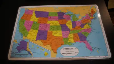 PAINLESS LEARNING MAP PLACEMATS, View more