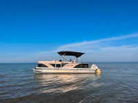 2013 Aqua Patio 240 SL Pontoon Boat - Luxury on the Water!