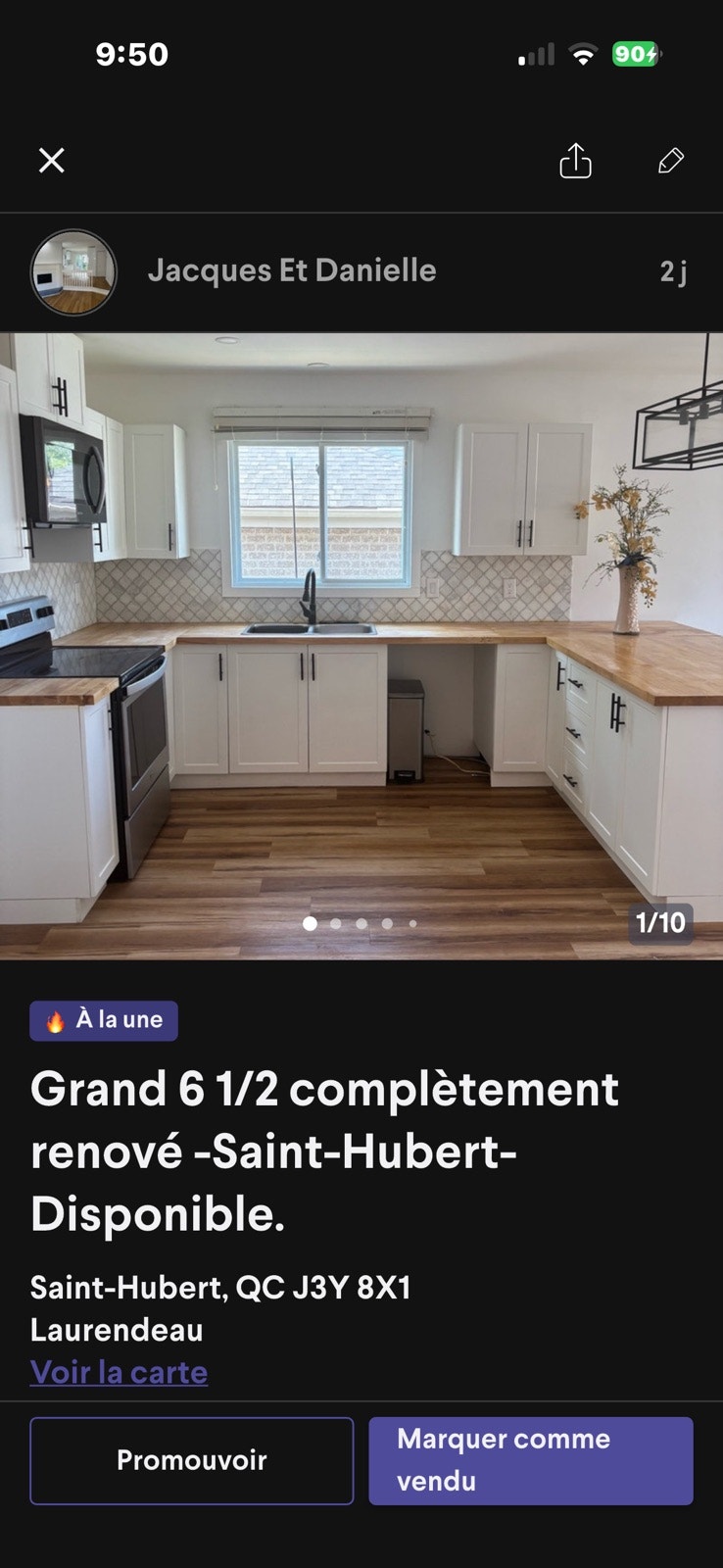 Grand 6 1/2 complètement renové -Saint-Hubert-Disponible. — photo 3