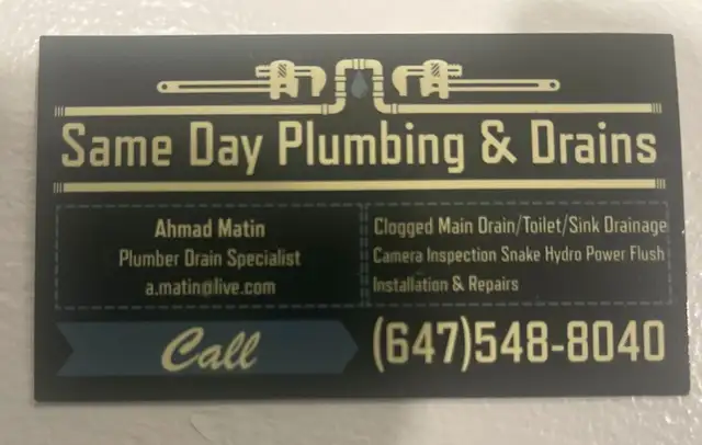 Plumber☎️Clogged Drain? SameDay Plumbing 64750347764610123