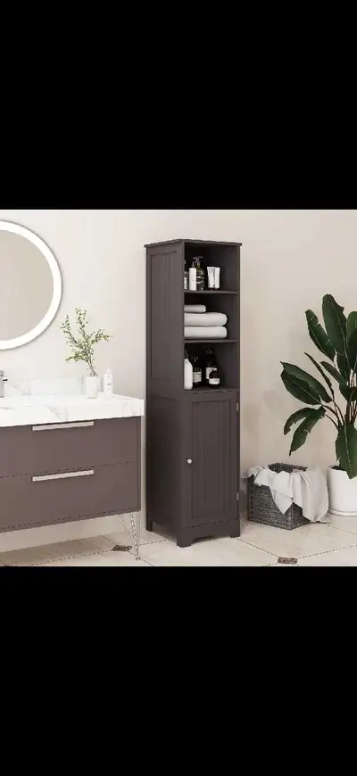 Tall Bathroom Storage Cabinet, Freestanding Tower Cabinet, View more