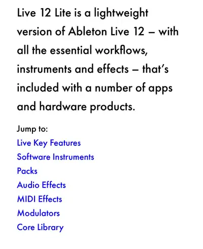 This is a lot cheaper than buying the full version for Live 12 Suite: $\approx$$749 (Includes 71+ GB...