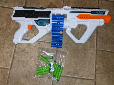 NERF Adventure Force Light Command Motorized Belt Blaster with illuminated features and auto firing...
