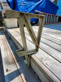 Plastic deck bench brackets