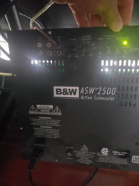 B&W bowers & wilkins asw 2500 amp