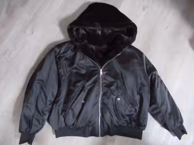 Reversible faux fur jacket. Size L (12-14)