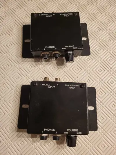 I am selling two used headphone amplifiers that provide quality sound amplification for your listeni...