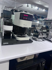 Baby Gaggia espresso machine with grinder and base 