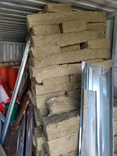 Loose batts of 6" think Roxsul insulation. R24 insulation value. For 16o.c. stud spacing. There are...