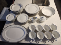 40 pc Mantles Athena porcelain dinnerware imported by Hudson Bay