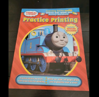 Thomas the train wipe off printing book (new)