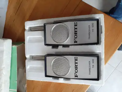 Vintage walkie talkies from the 70s in originalbox, View more