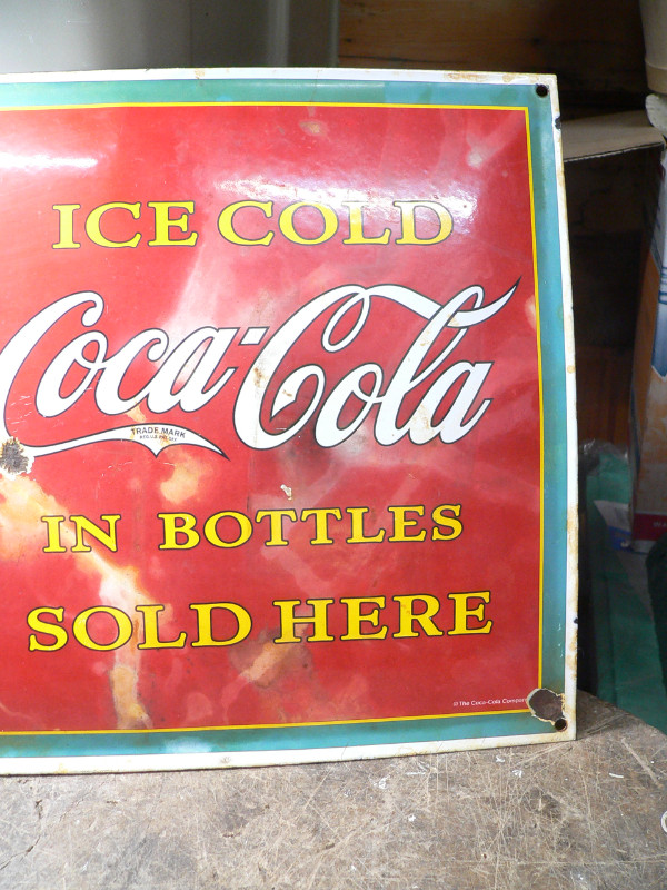 belle enseigne coca cola antique !0095.1 dans Art et objets de collection  à Lanaudière - Image 3