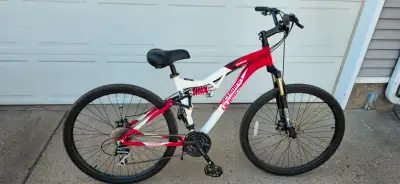 Schwinn 24 speed mountain bike. Full suspension, disc brakes, 29" wheels.