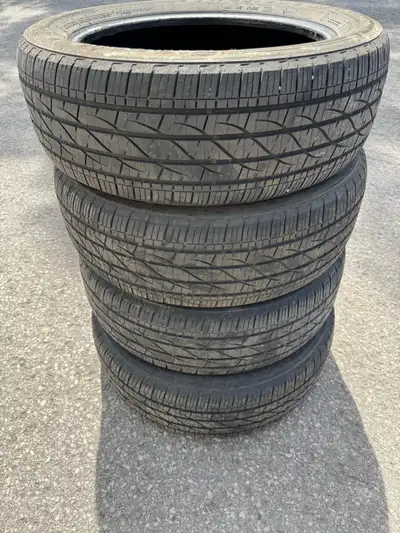 225/55/19 Firestone Destination LE3 summer tires off a sold 2022 Ford Escape. No repair, damage grea...