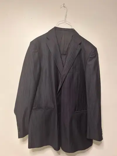 Versace Collection Dark Navy Wool & Silk Suit, View more
