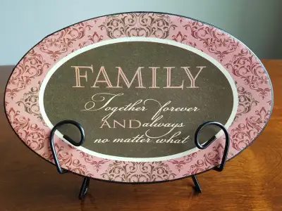 $5.00 Display plate with stand.