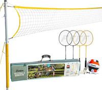 NEW Franklin Sports Volleyball + Badminton Combo Set